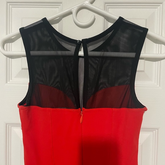 Bebe Dress Orange Red - Picture 4 of 9